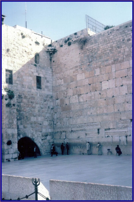 The tunnel entrance leads to a prayer room along the Western Wall